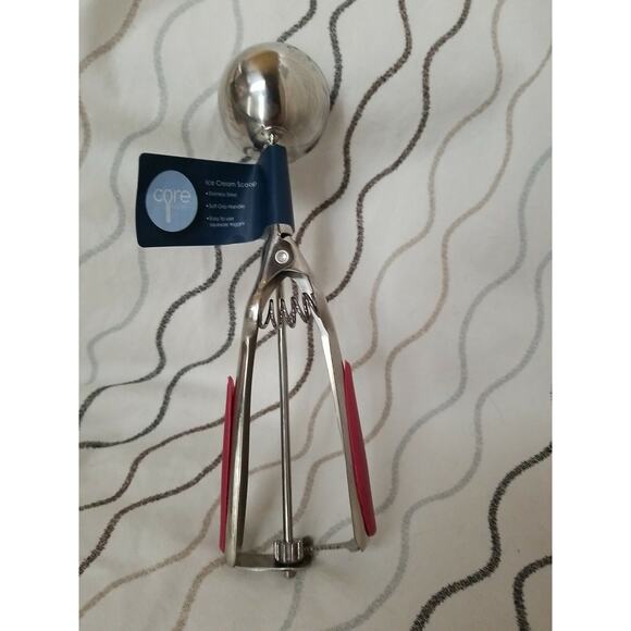 Core Home Ice Cream Scoop Gray Stainless steel Soft Grip Handle Lot of 2 Scoops - Picture 8 of 12